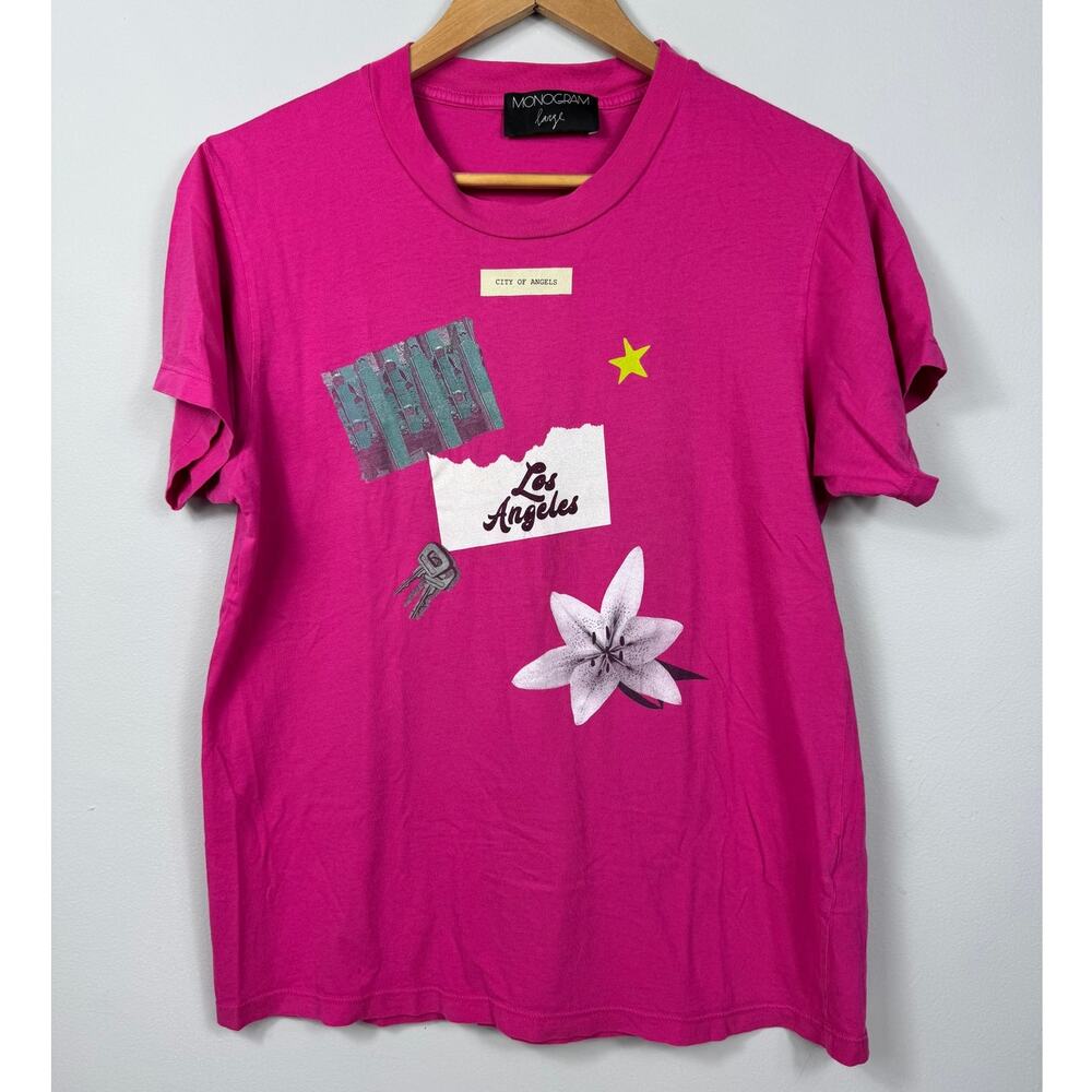 Monogram Women's Los Angeles Tee Hot Pink Size L